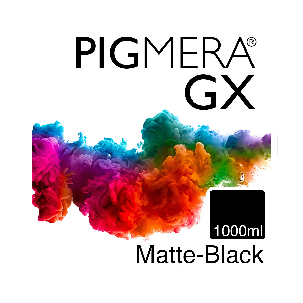 farbenwerk Pigmera GX Flasche Matte-Black 1000ml