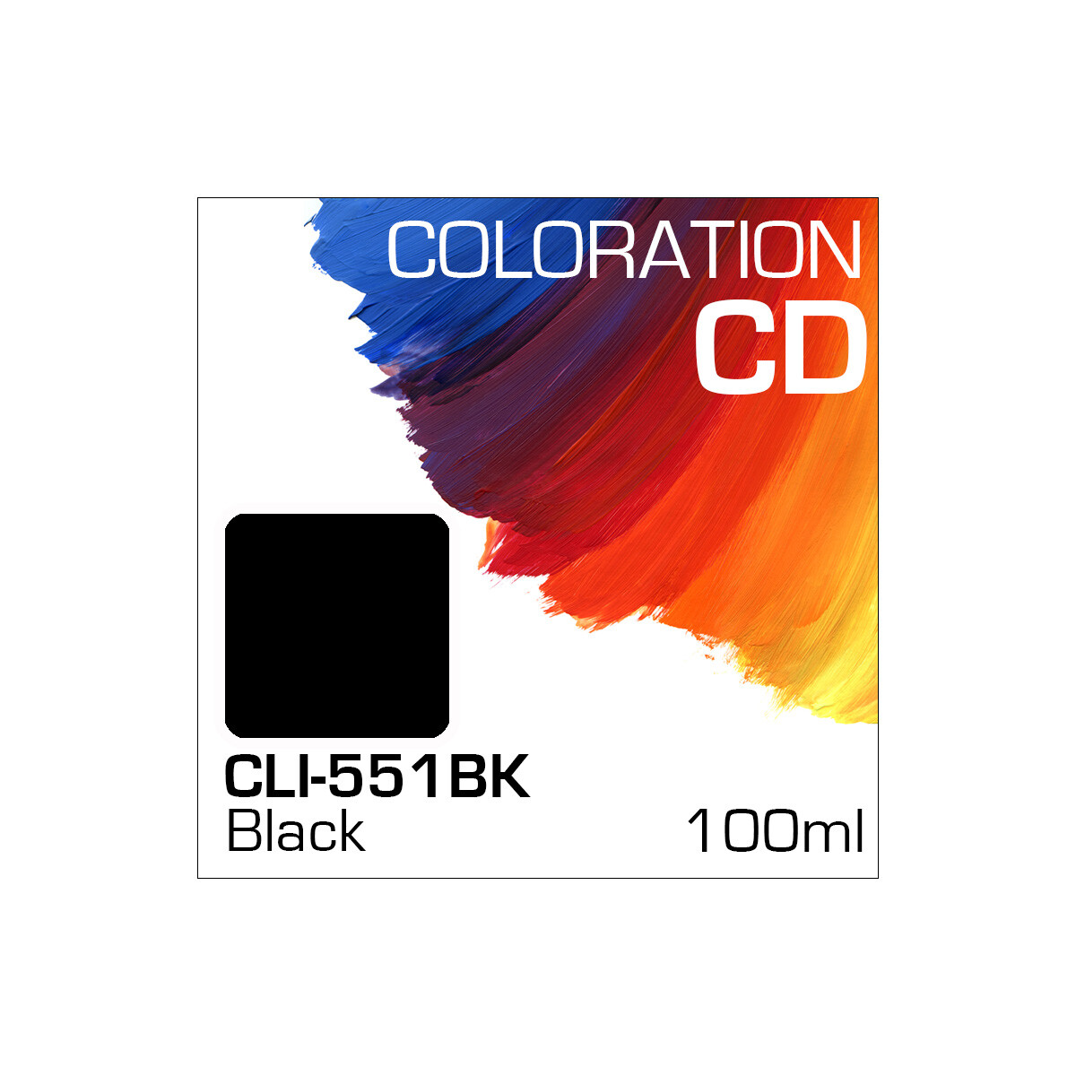 Coloration CD Flasche 100ml CLI-551BK Black (Dye)