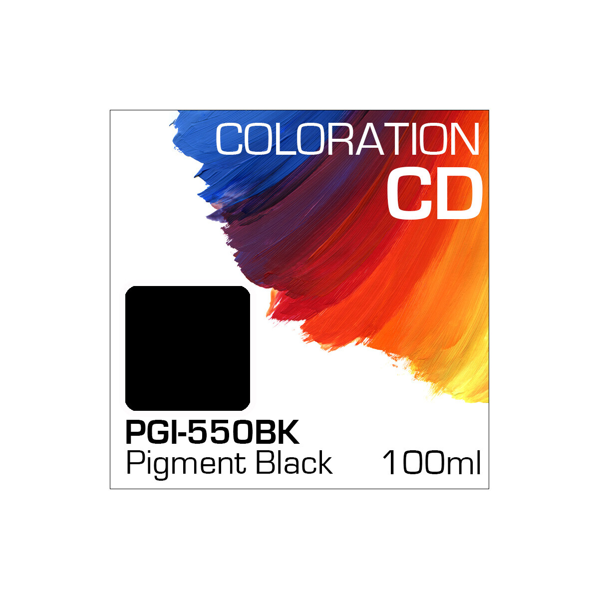 Coloration CD Flasche 100ml PGI-550PBK Black (Pigment)