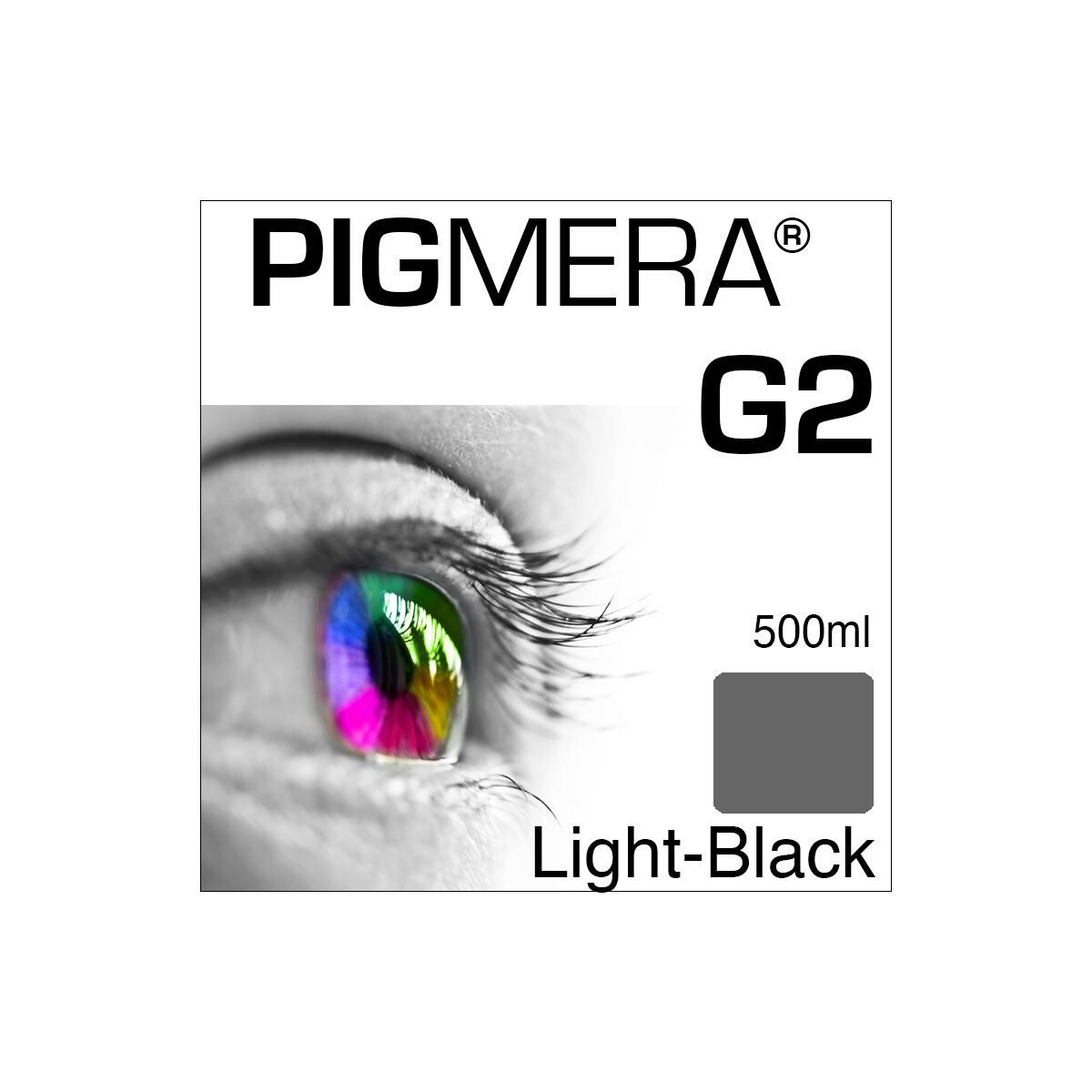 farbenwerk Pigmera G2 Flasche Light-Black 500ml