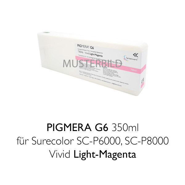 Kompatible Tintenpatrone Pigmera G6 350ml T8246 Vivid Light-Magenta