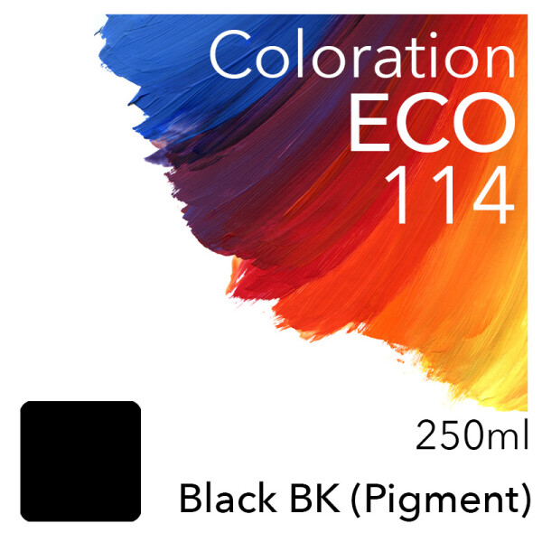 Coloration ECO kompatibel zu Epson 114 BK (Matte-Black) 250ml