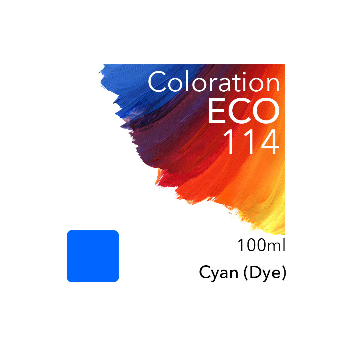Coloration ECO kompatibel zu Epson 114 C (Cyan) 100ml