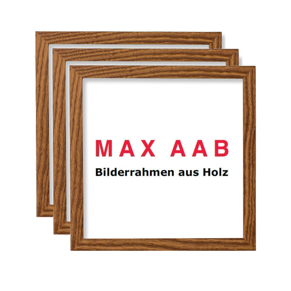 Aab Bilderrahmen Profil 116 30x30 Esche Dunkel Normalglas (3er-Set)