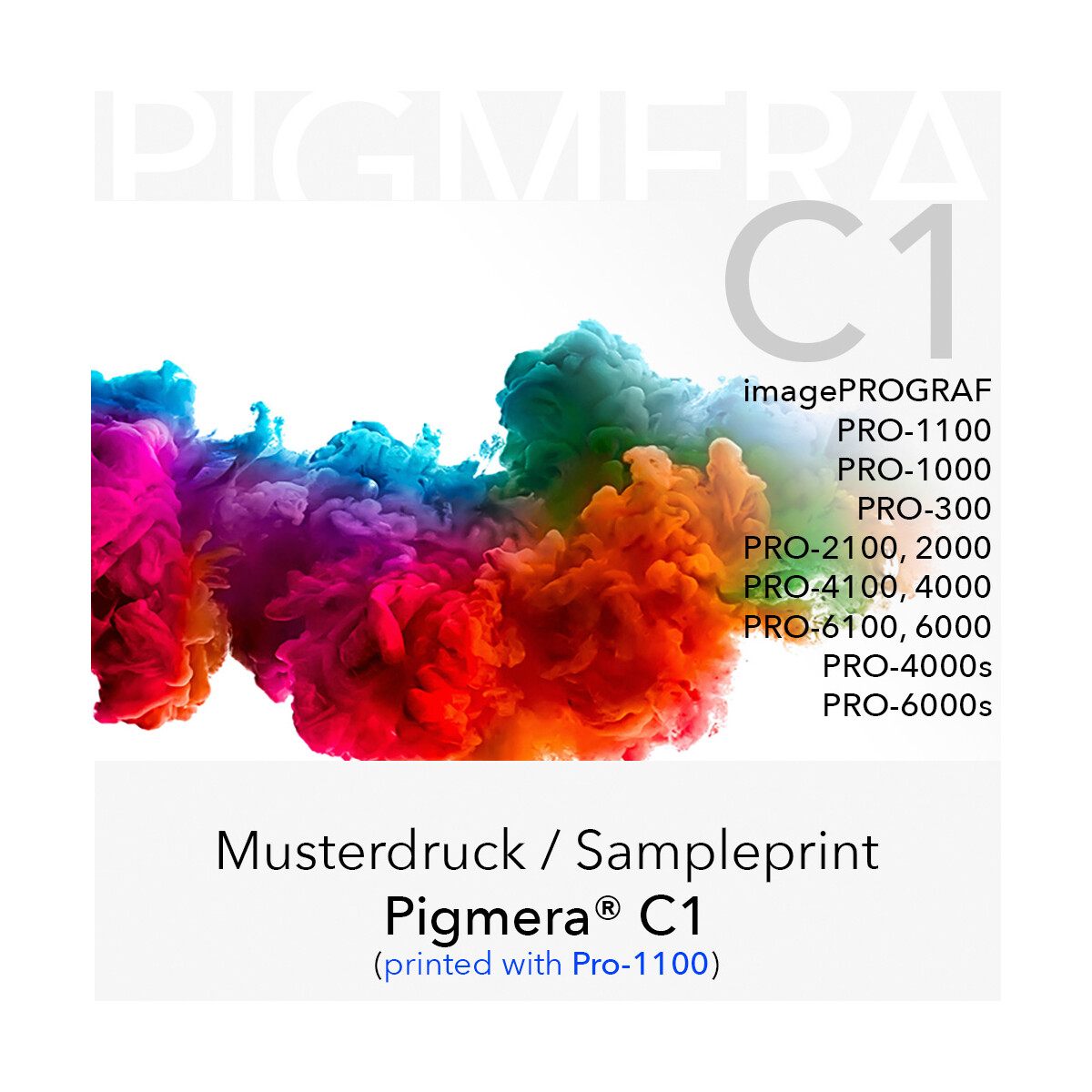 Musterdruck - Pigmera C1 (Pro-1100)