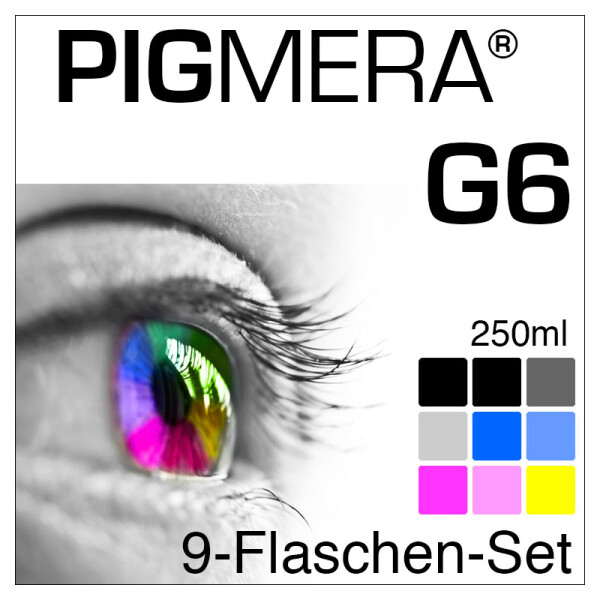 farbenwerk Pigmera G6 9-Flaschen-Set 250ml