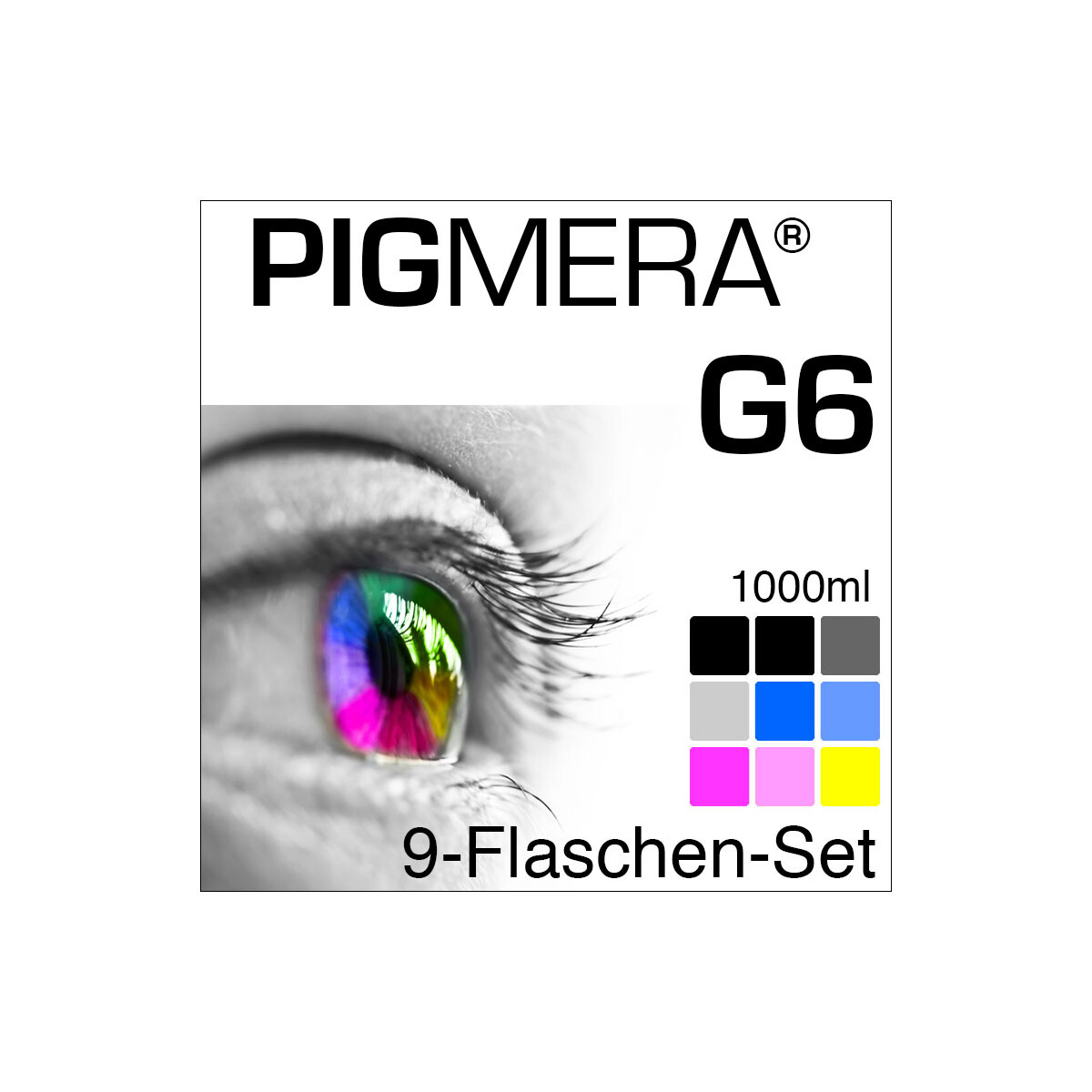 farbenwerk Pigmera G6 9-Bottle-Set 1000ml