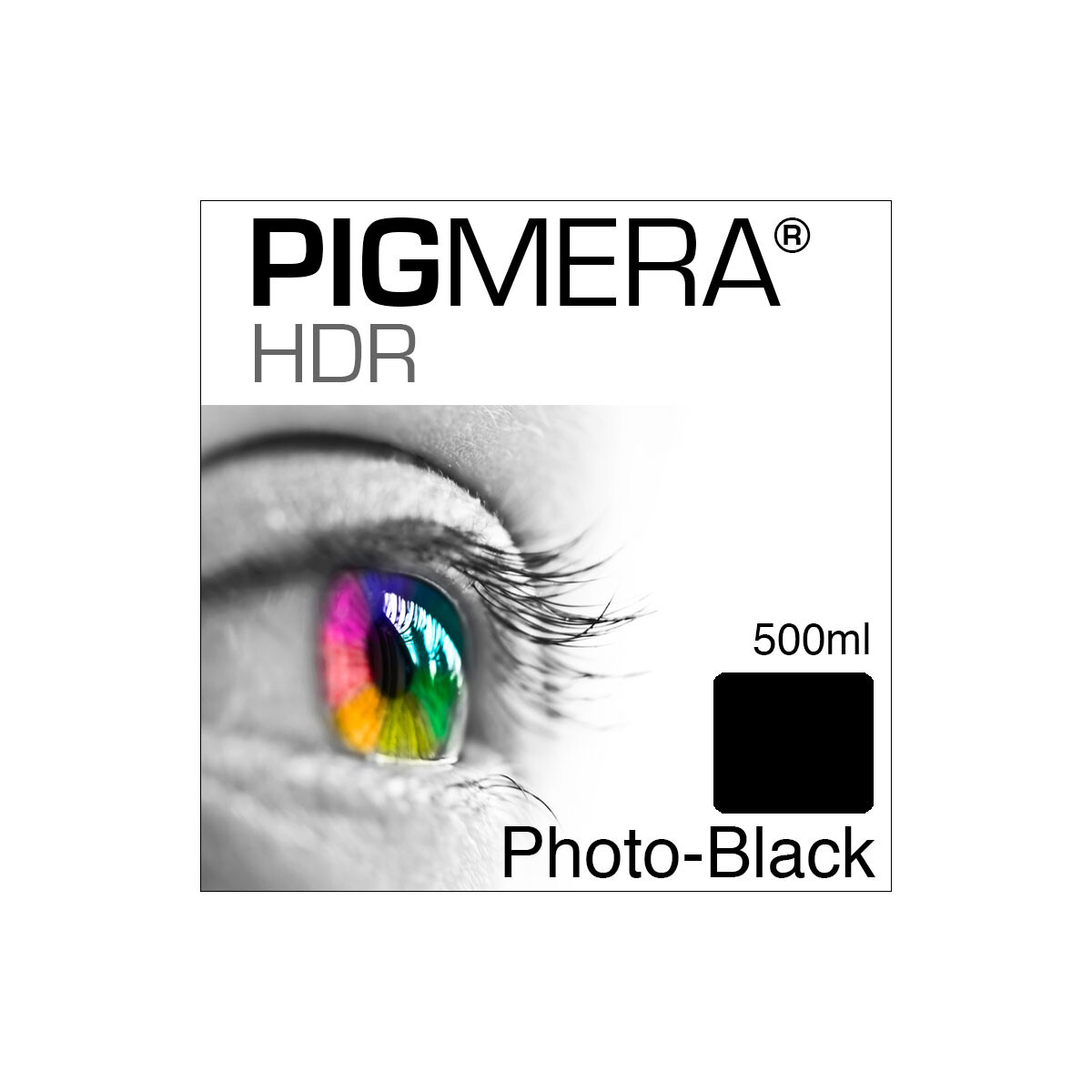farbenwerk Pigmera HDR Flasche Photo-Black 500ml