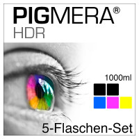 farbenwerk Pigmera HDR 5-Bottle-Set 1000ml