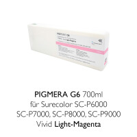 Kompatible Tintenpatrone Pigmera G6 700ml T8046 Vivid Light-Magenta